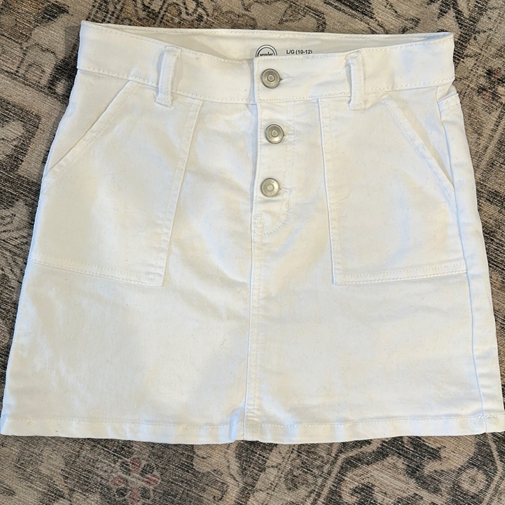 Wonder Nation girls white skirt
